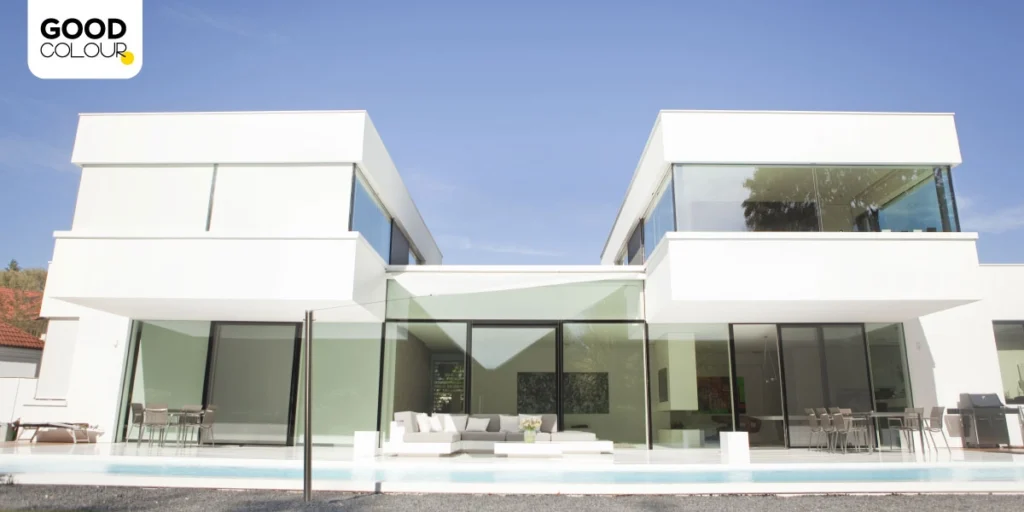 คู่สีทาบ้านภายนอกสวย ๆ โทนสีขาว