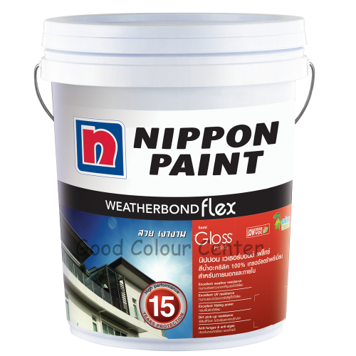 สีน้ำภายนอกเวเธอร์บอนด์เฟล็กซ์ กึ่งเงา